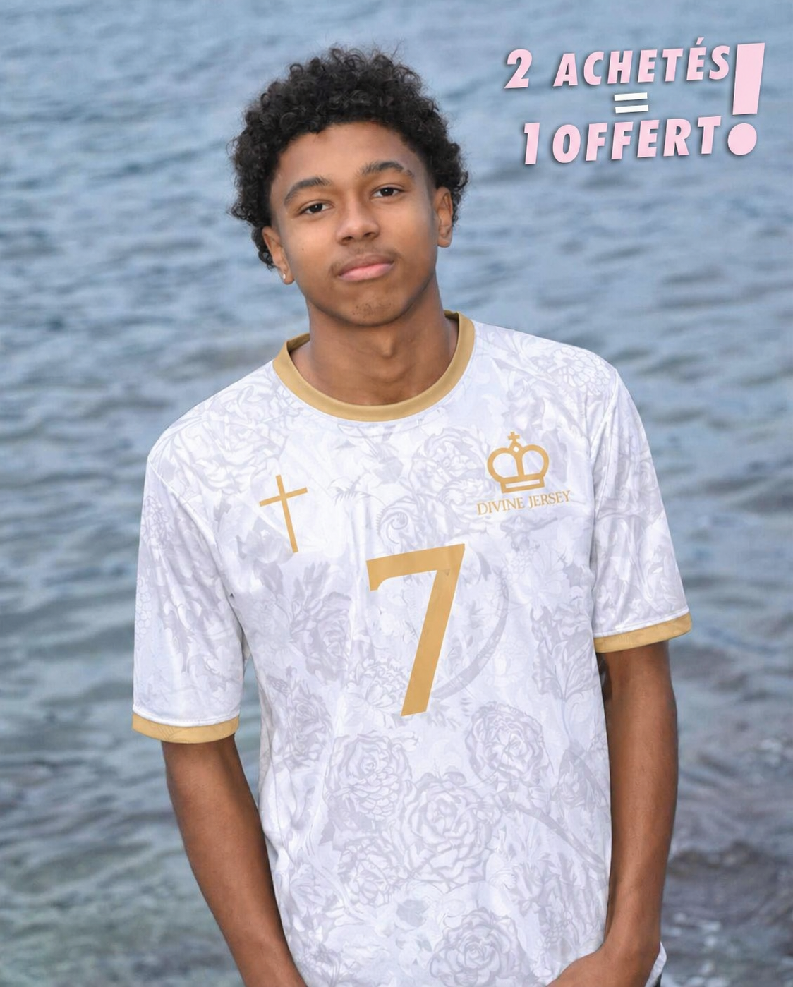 Maillot Chrétien Blanc - Divine Jersey™