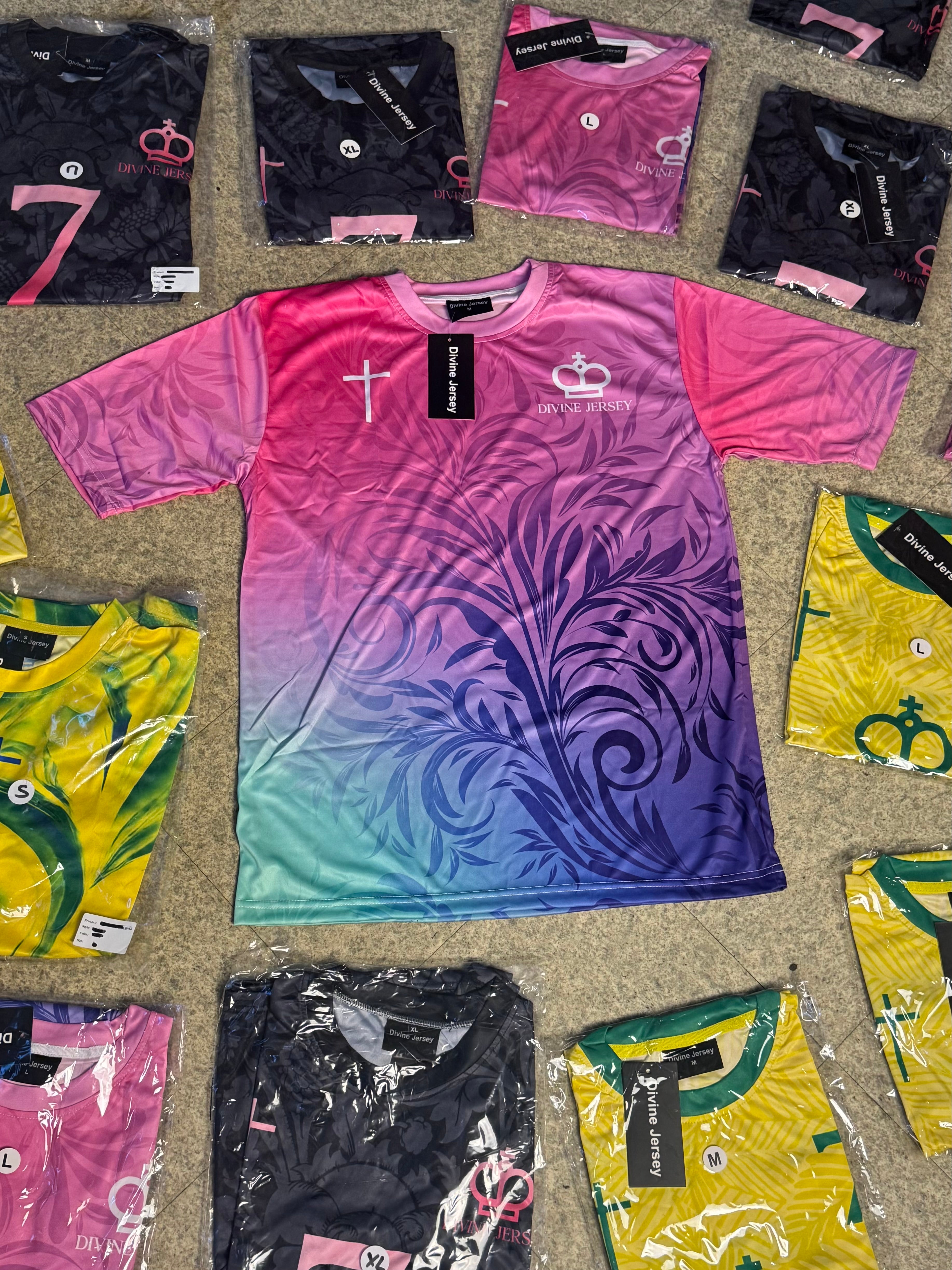 Maillot Chrétien Violet & Bleu – Divine Jersey™