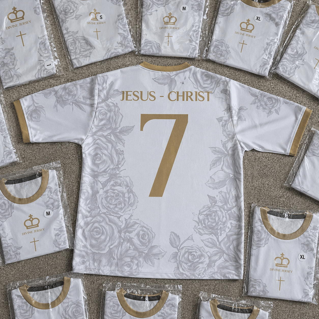 Maillot Chrétien Blanc - Divine Jersey™