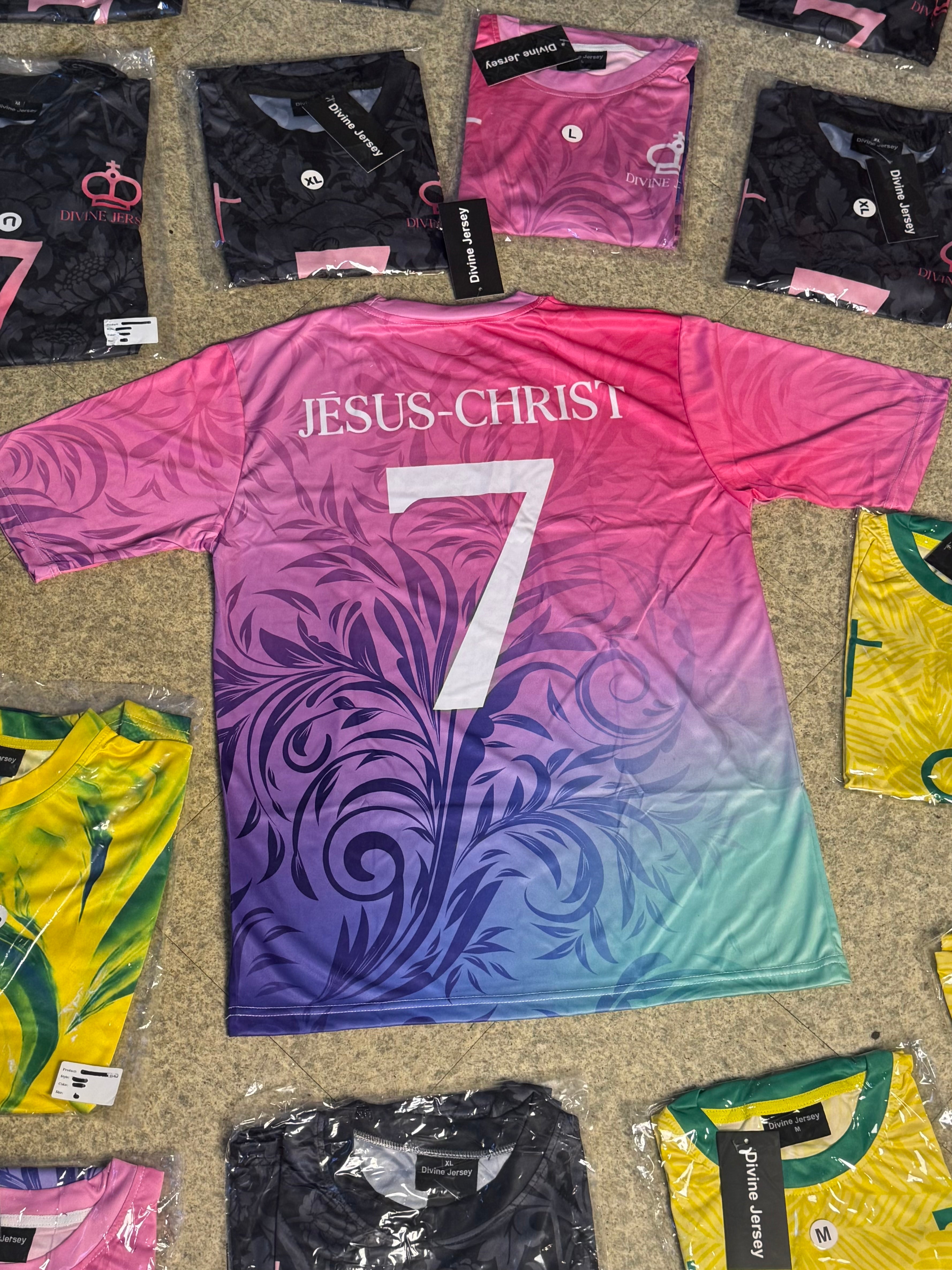 Maillot Chrétien Violet & Bleu – Divine Jersey™