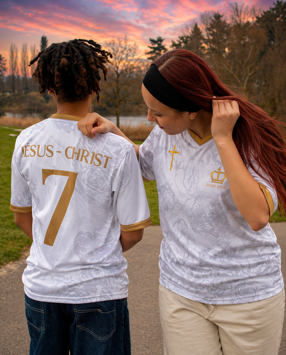 Maillot Chrétien Blanc - Divine Jersey™