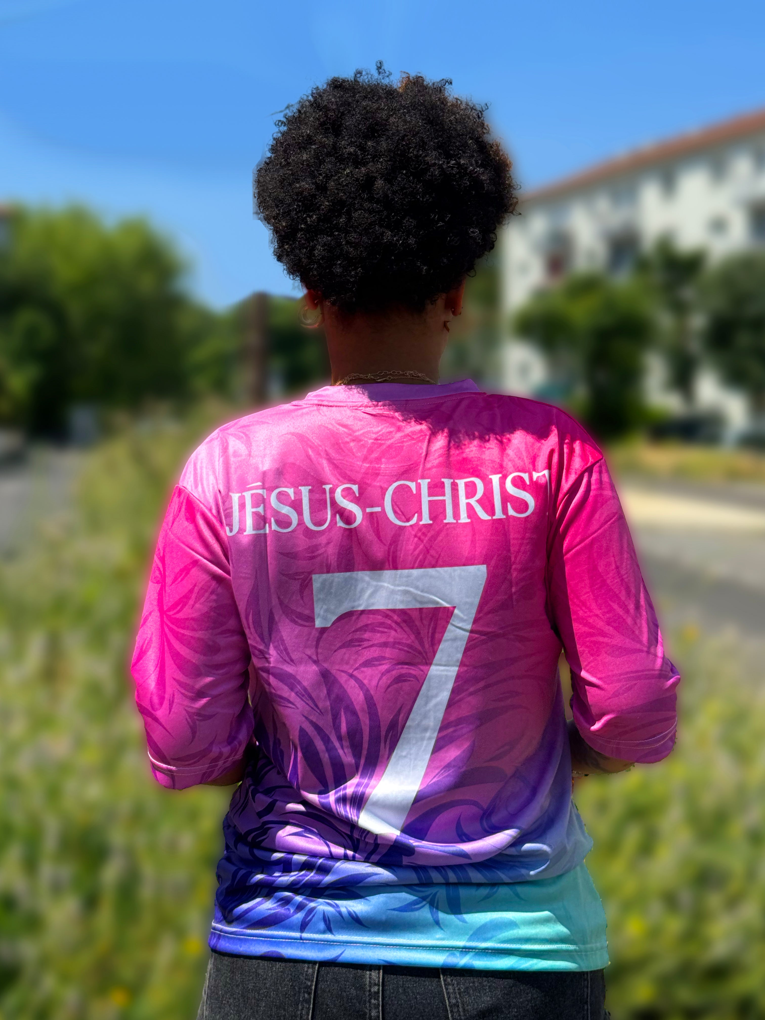 Maillot Chrétien Violet & Bleu – Divine Jersey™