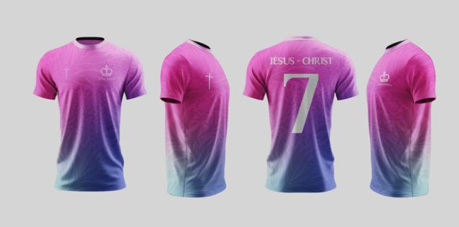 Maillot Chrétien Violet & Bleu – Divine Jersey™