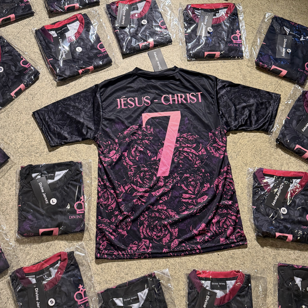 Maillot Chrétien - Rose Édition Premium Divine Jersey™