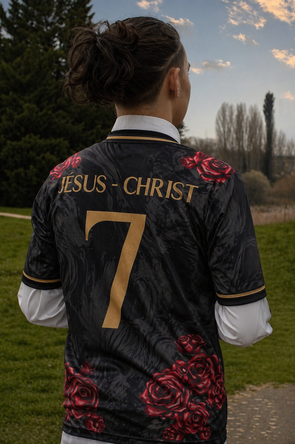 Maillot Chrétien Noir & Rose - Divine Jersey™
